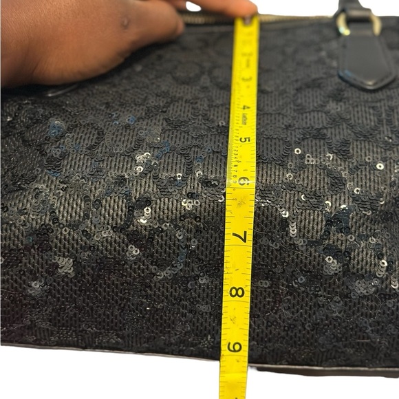 Coach Poppy Signature Sequin East West Satchel Limited Edition - Picture 17 of 17